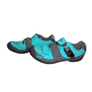 Giro Terradura Mountain Biking Women's Shoes Size 10 Light blue and gray